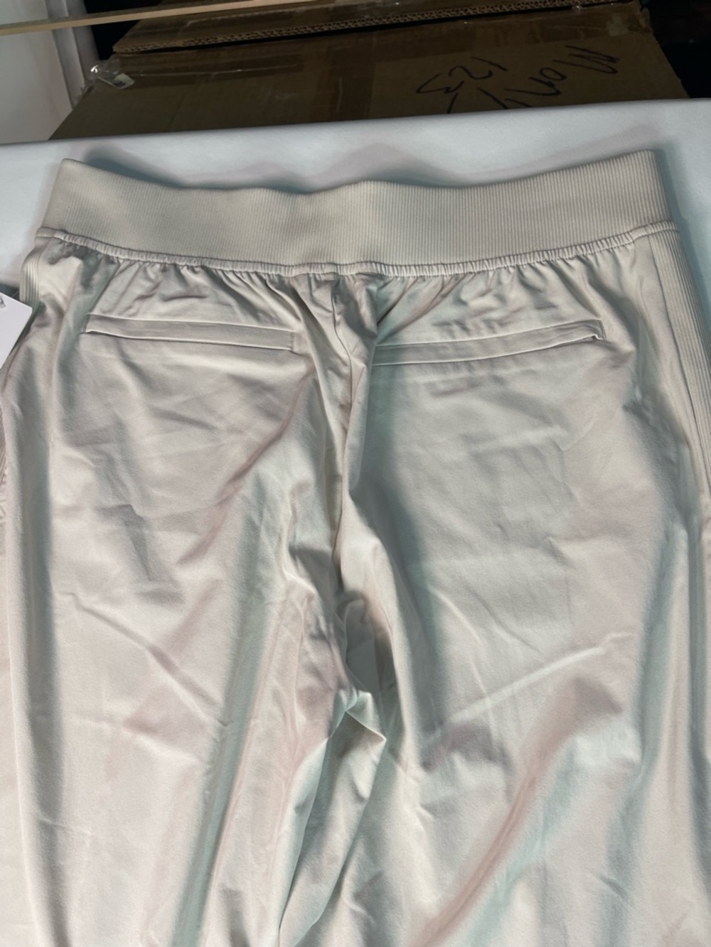 Athleta Women's Cropped Performance Pants in Light Taupe - Picture 9 of 10